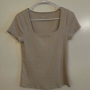 Old Navy Women's Tan Short Sleeve Top